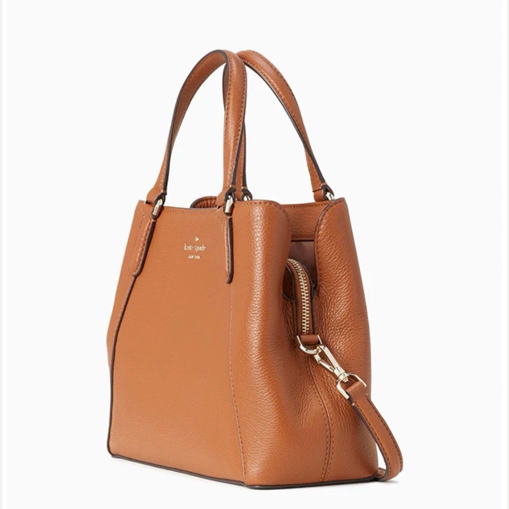 Kate Spade Jackson Medium Triple Compartemen Satchel Warm Gingerbread - Picture 2 of 16